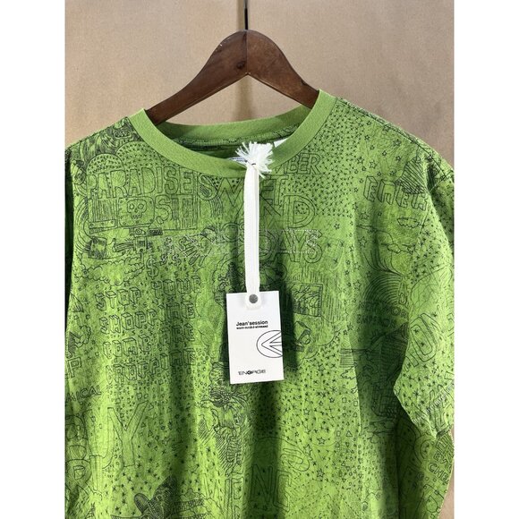 NWT Energie Jeans Men’s T-Shirt Green (Size XXL, Made in Italy) - Picture 2 of 5